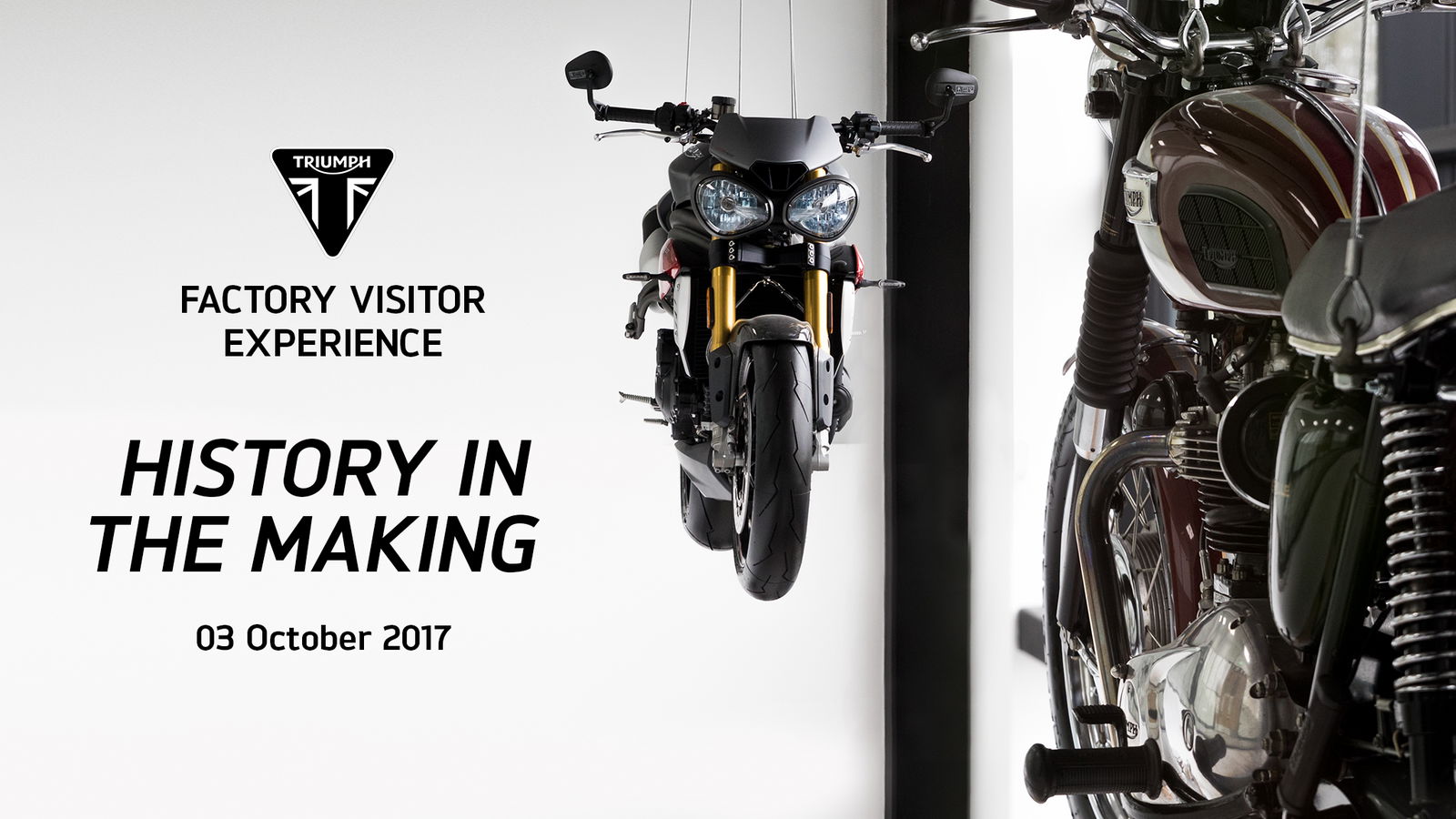 Triumph to open new factory visitor centre next month, with mystery new model reveal